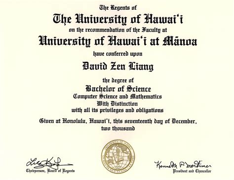 university of hawaii degrees